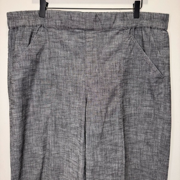 Reitman's Grey Wide Leg Cropped Pants Size 20 - Picture 2 of 9